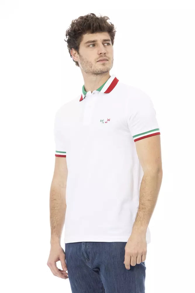 Polo de cuello tricolor elegante