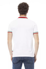 Polo à col tricolore chic