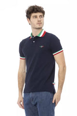 Polo di cotone tricolore