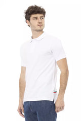 Elegante polo de algodón blanco