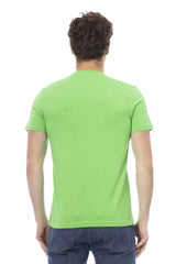 Emerald Envy: Tee de cuello redondo elegante