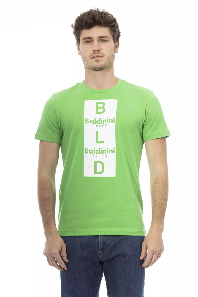 Emerald Eleganz Baumwoll -T -Shirt