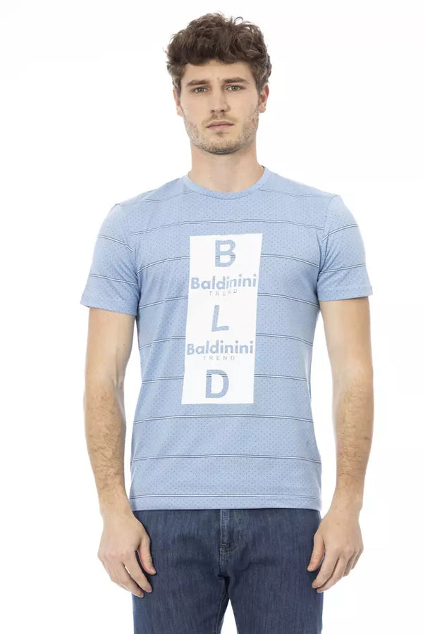 T-shirt en coton bleu clair élégant