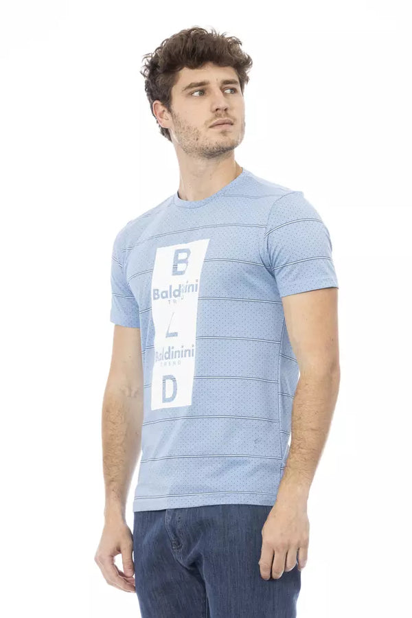 T-shirt en coton bleu clair élégant