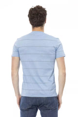 T-shirt en coton bleu clair élégant