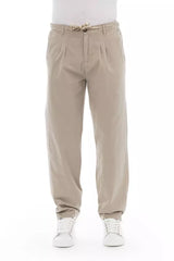 Pantalon chino beige chic pour hommes