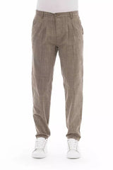 Pantalon chino beige élégant pour hommes