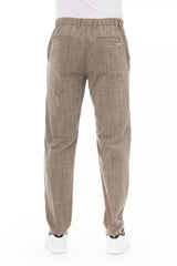 Pantalon chino beige élégant pour hommes