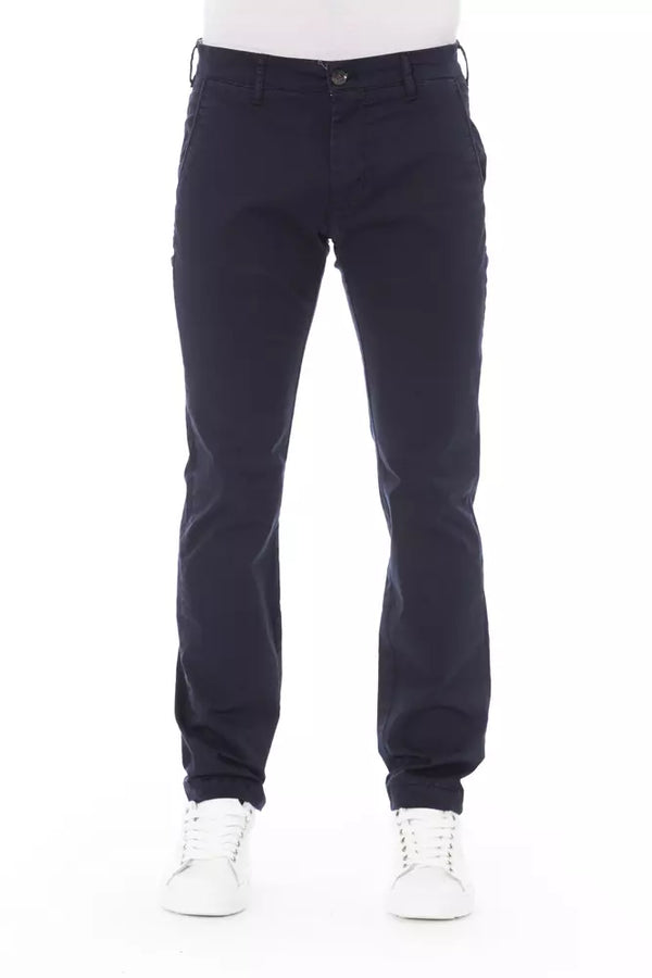 Pantalon chino bleu élégant