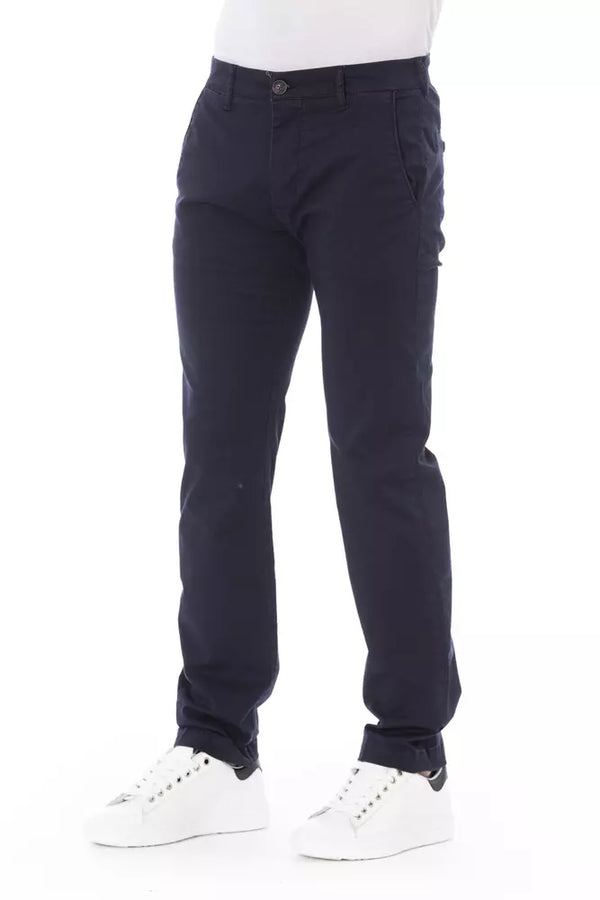 Pantalon chino bleu élégant