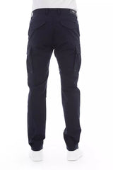 Pantalones de carga azul elegantes para hombres