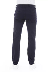 Elegantes pantalones de chino azul