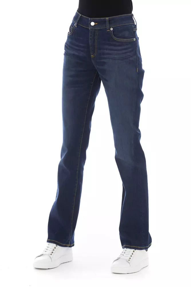 Jeans tascabili chic tricolore