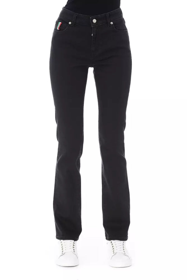 Black Cotton Women Jeans