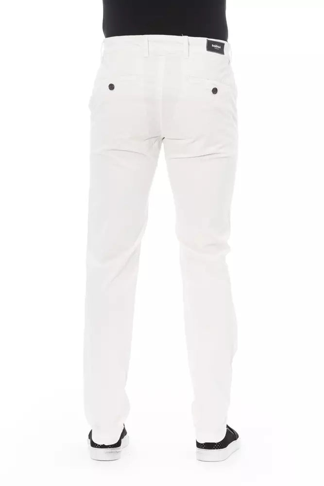 Pantalon chino blanc élégant pour hommes