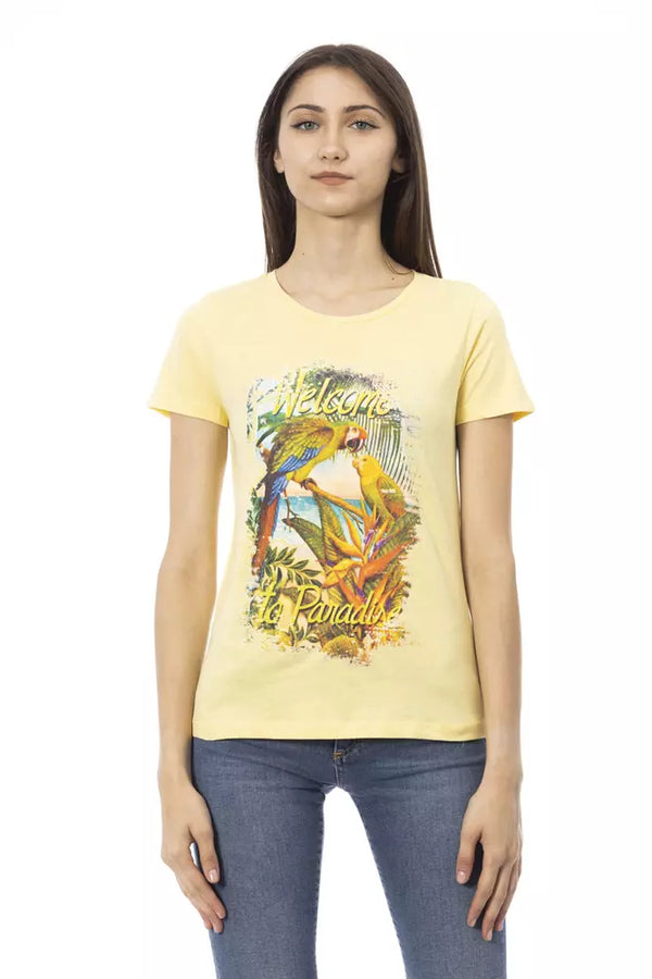 Tee chic casual giallo sole