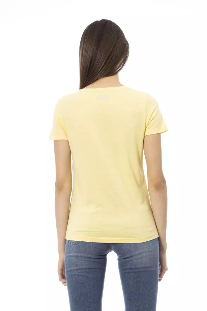 Tee chic casual giallo sole