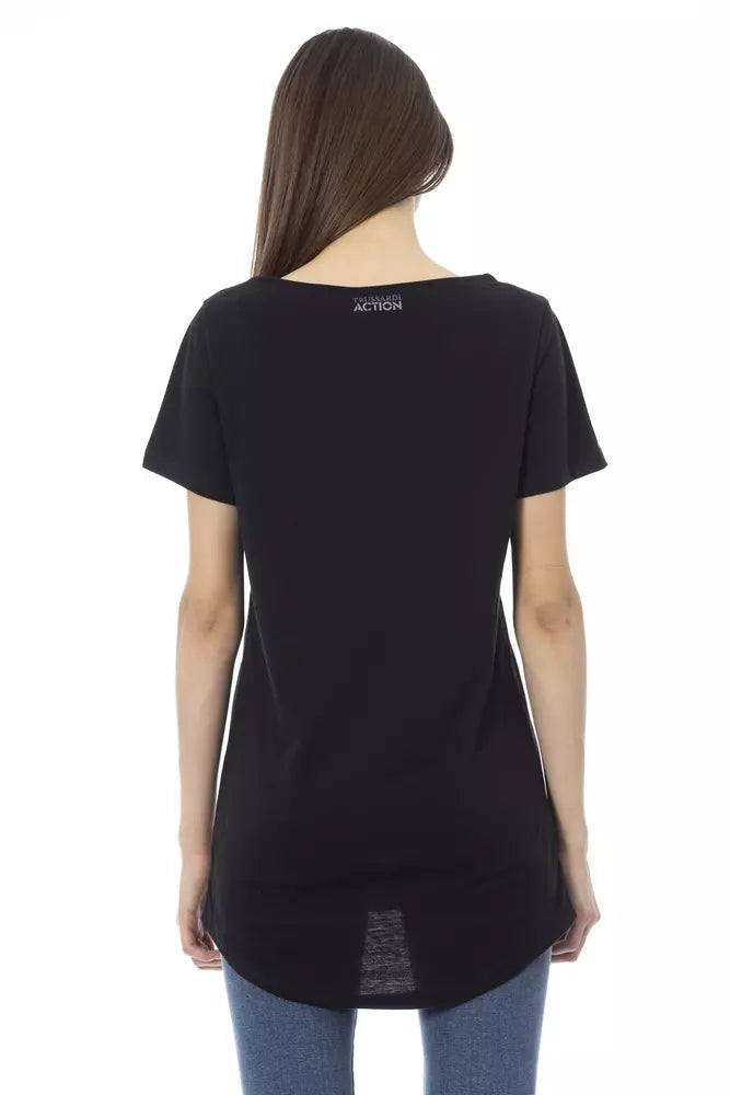 Black Cotton Women Top