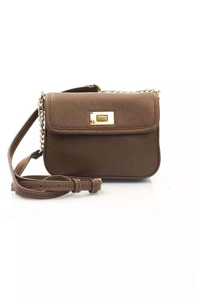 Elegante Doppel -Taschen -Leder -Crossbody -Tasche