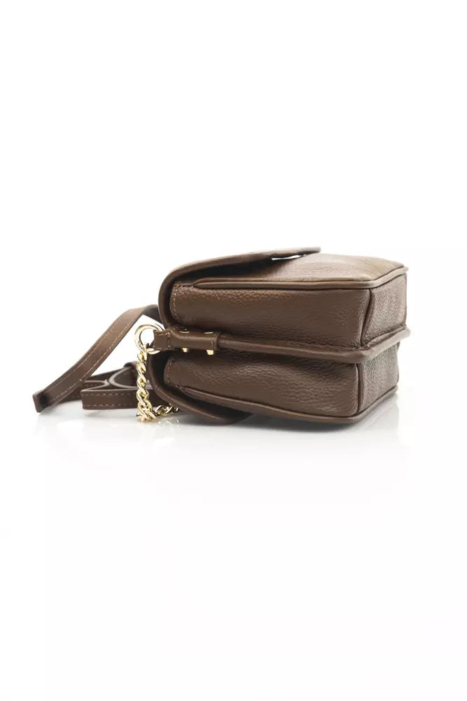 Elegante Doppel -Taschen -Leder -Crossbody -Tasche