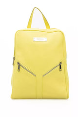 Sac à dos en cuir jaune soleil