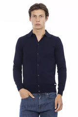 Blue Cotton Men Shirt