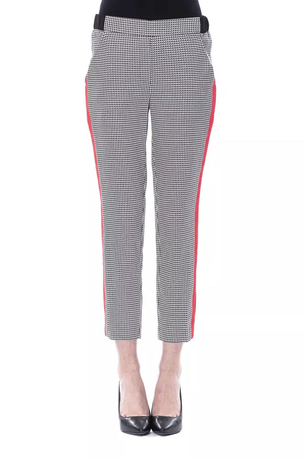 Pantalon à motifs noir chic et blanc