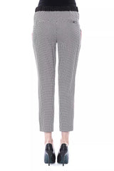 Pantalon à motifs noir chic et blanc