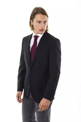 Elegante Blazer maschile in lana a due bottoni