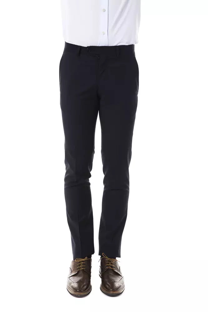 Pantalon de costume en laine gris élégant - Drop 8 Coupe