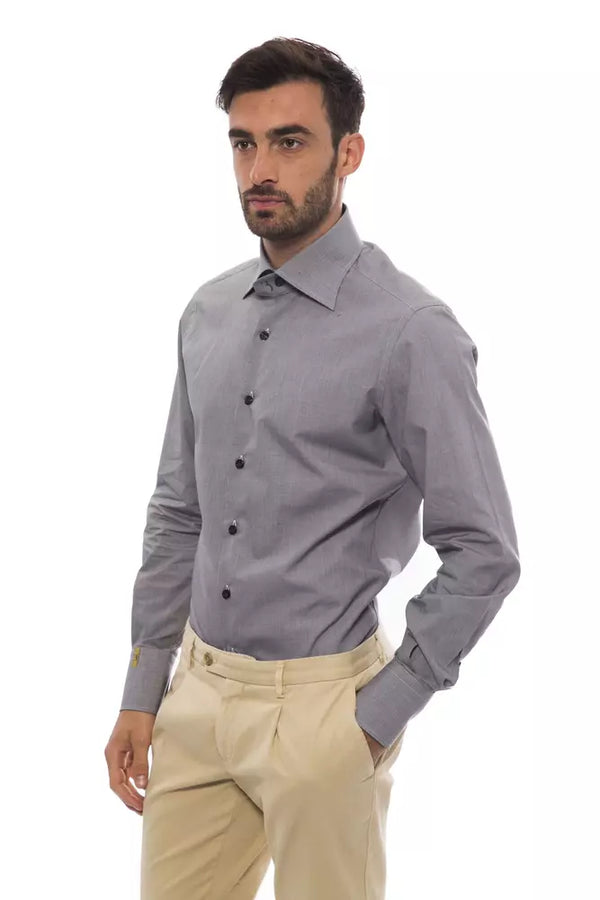 Elegante camicia di cotone monogramma