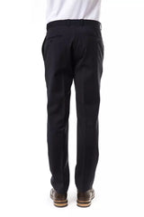 Élégant pantalon de costume en laine gris pour messieurs