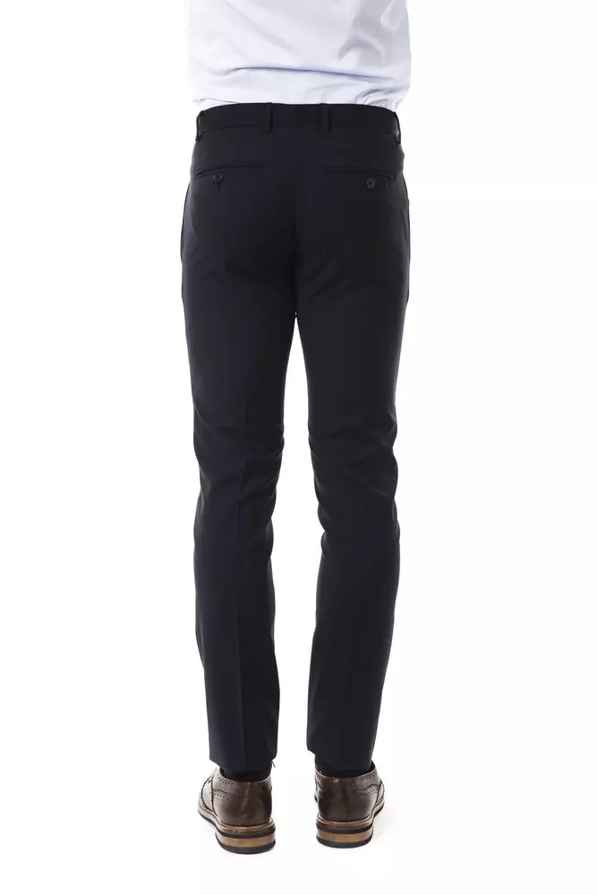 Pantalon de costume en laine gris élégant - Drop 8 Coupe