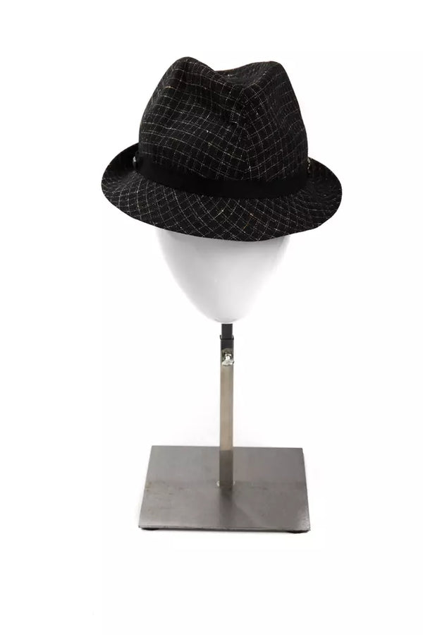 Chapeau de mélange en laine noire élégante