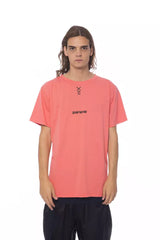 T-shirt de coton rose élégant rose rose