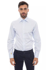 Light Blue Cotton Men Shirt