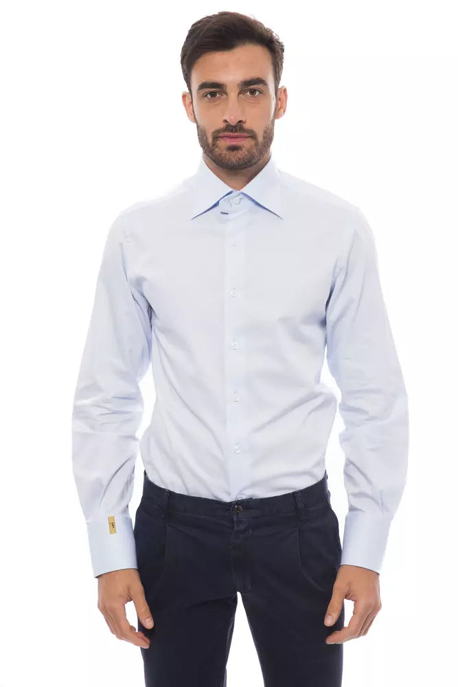 Chemise en coton monogramme brodée