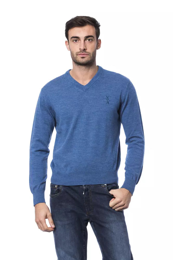 Sticked Merino Woll Crew Neck -Pullover