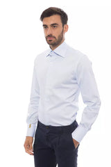 Light Blue Cotton Men Shirt