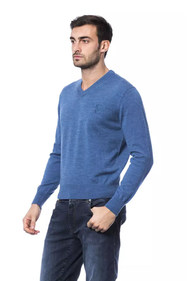 Sticked Merino Woll Crew Neck -Pullover