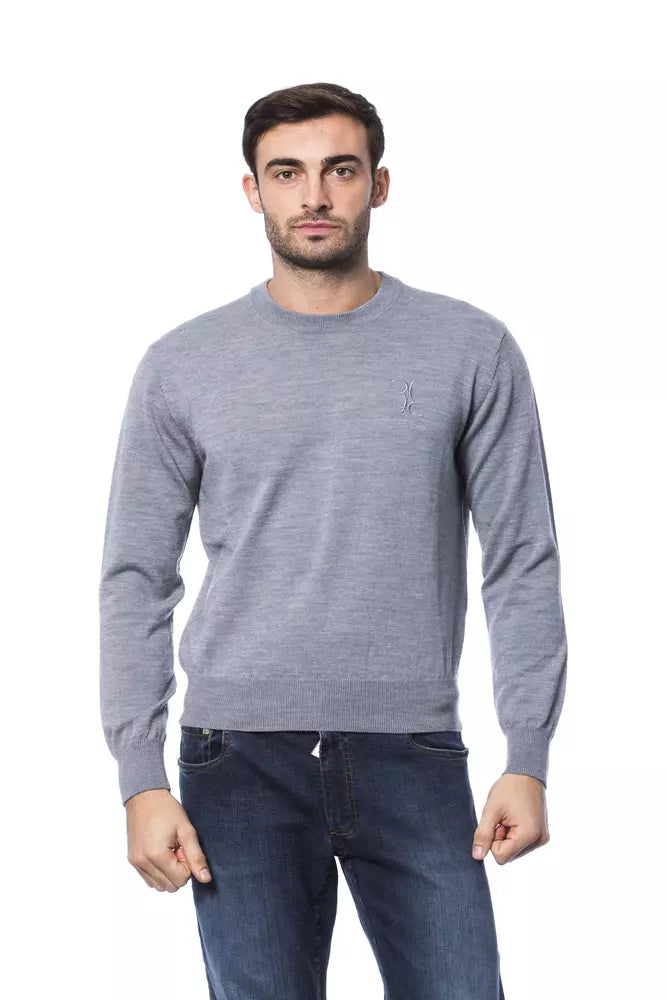 Sticked Merino Woll Crew Neck -Pullover