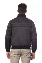 Chaqueta de bombardero gris elegante para hombres