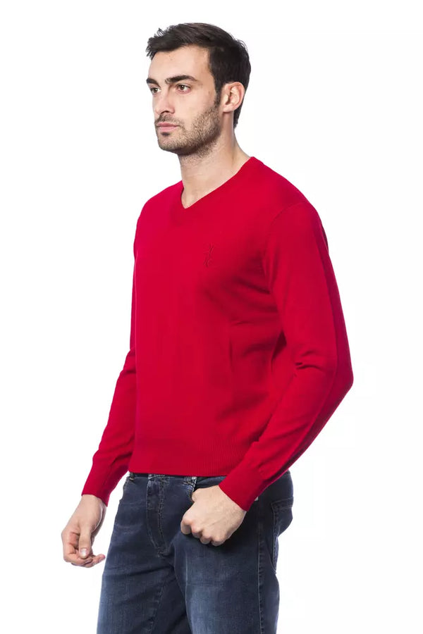 Sticked Merino Woll Crew Neck -Pullover