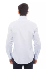 Light Blue Cotton Men Shirt