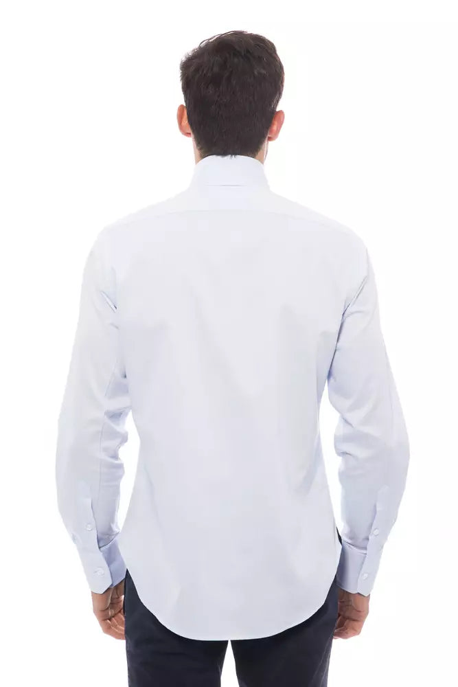 Chemise en coton monogramme brodée