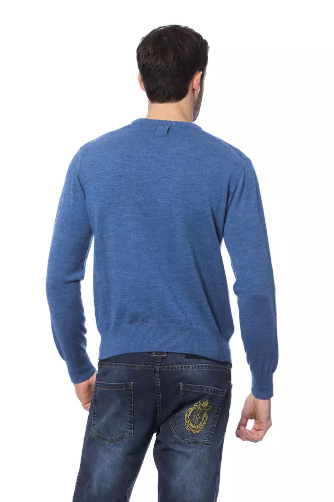 Sticked Merino Woll Crew Neck -Pullover