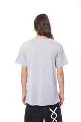 T-shirt en coton rond gris élégant