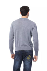 Sticked Merino Woll Crew Neck -Pullover