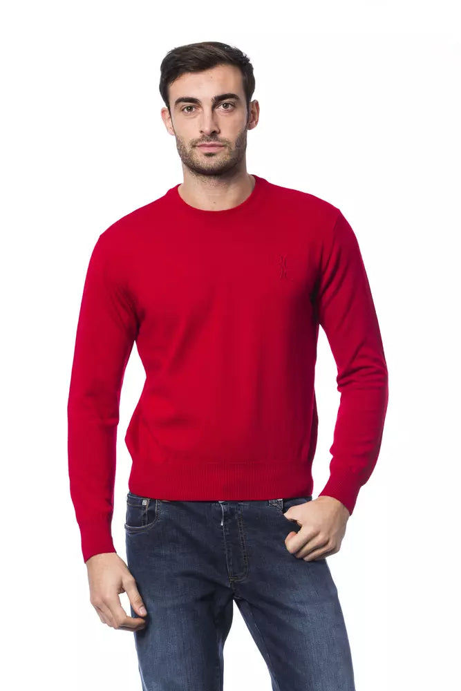 Sticked Merino Woll Crew Neck -Pullover