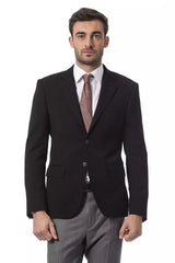 Black Wool Men's Blazer